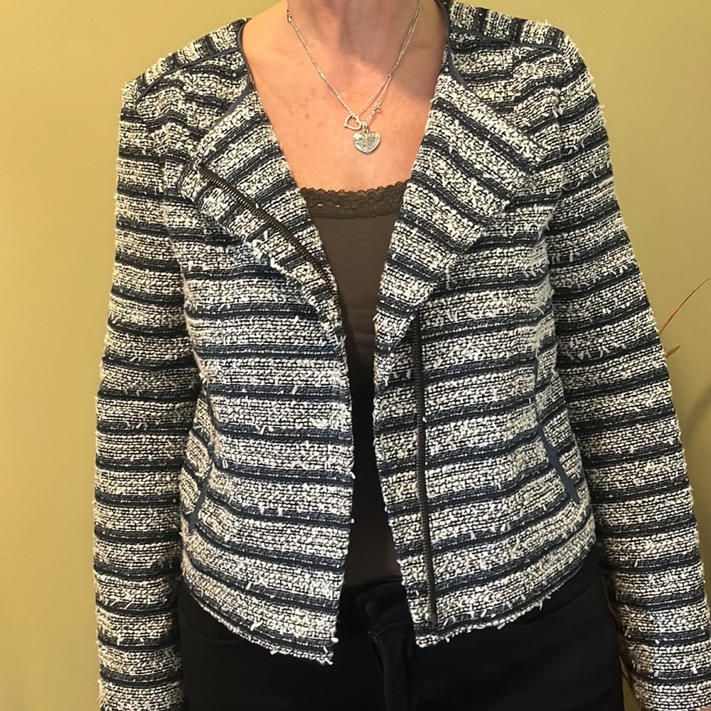 Striped Tweed Jacket